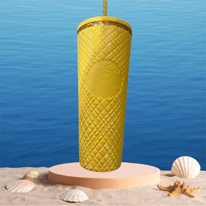 Starbucks Yellow Textured Tumbler